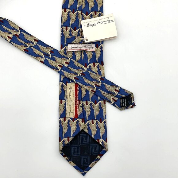 Frank Lloyd Wright Collection 100% Silk Prairie Sumac Design NWT - Picture 3 of 9